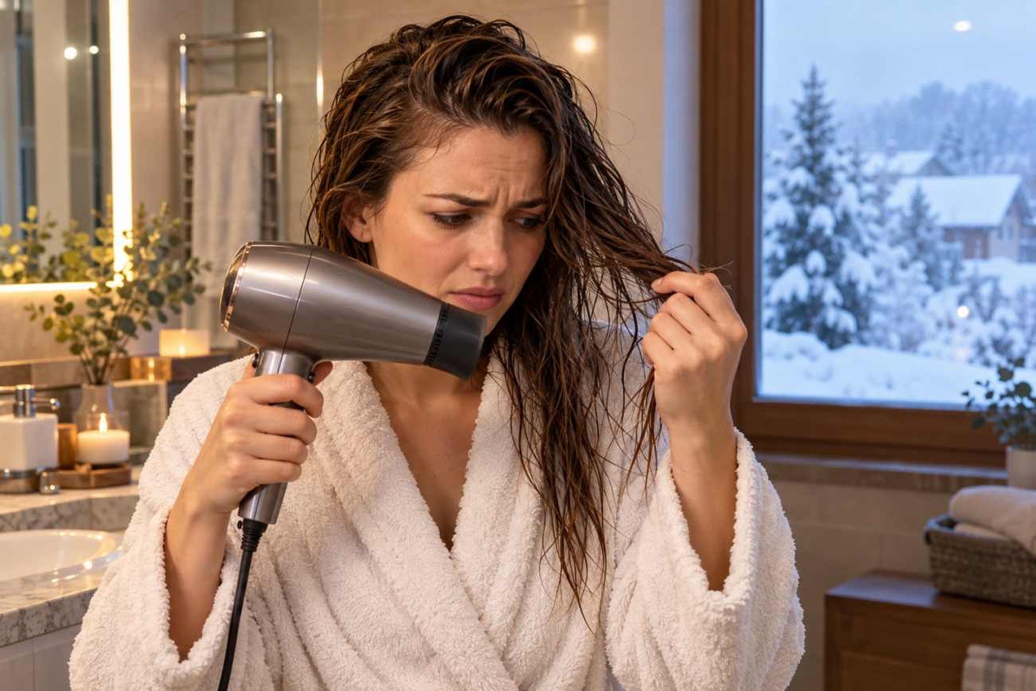 Come asciugare i capelli nelle giornate fredde: cinque errori che possono danneggiarli