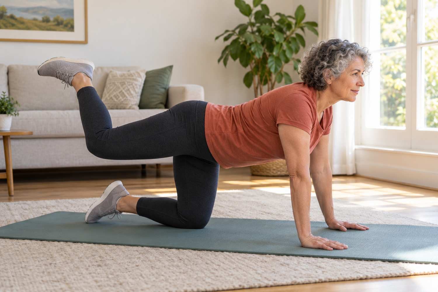 Glutei più tonici senza squat: i 4 esercizi sul tappetino da fare dopo i 50 anni