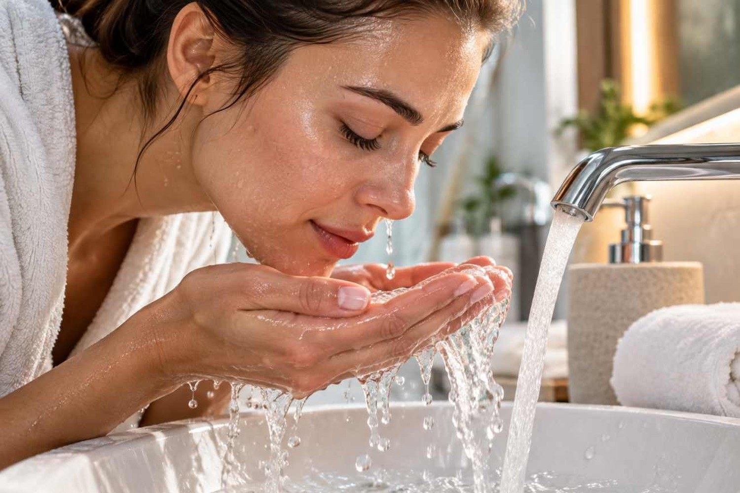 Lavare il viso con acqua calda o fredda: quale scegliere e perché