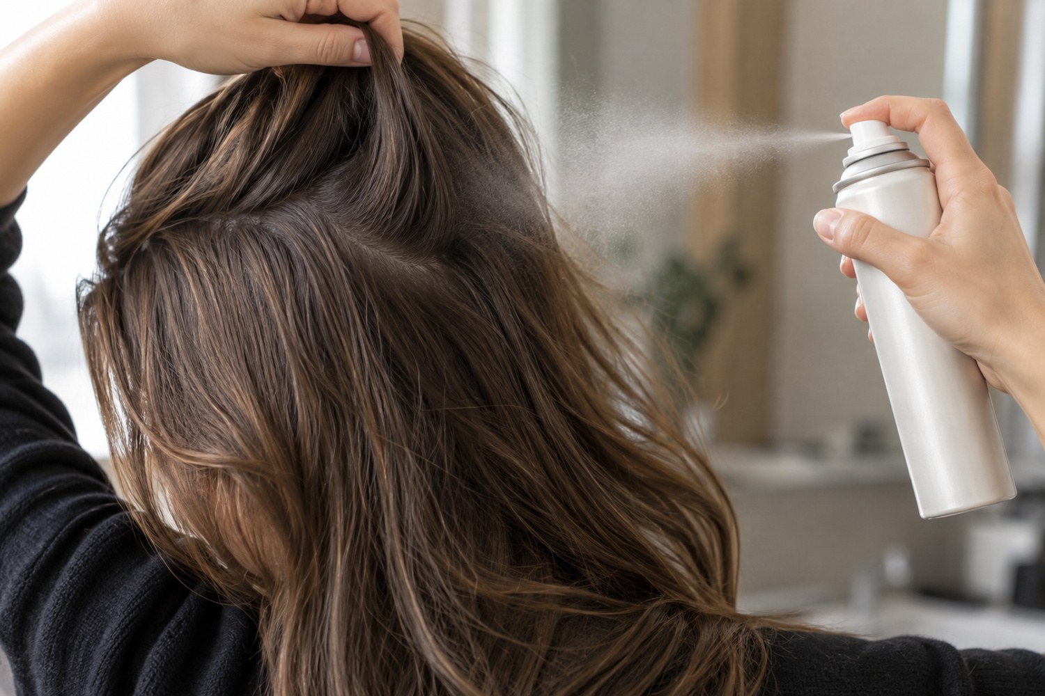 Shampoo secco: come usarlo senza lasciare residui visibili